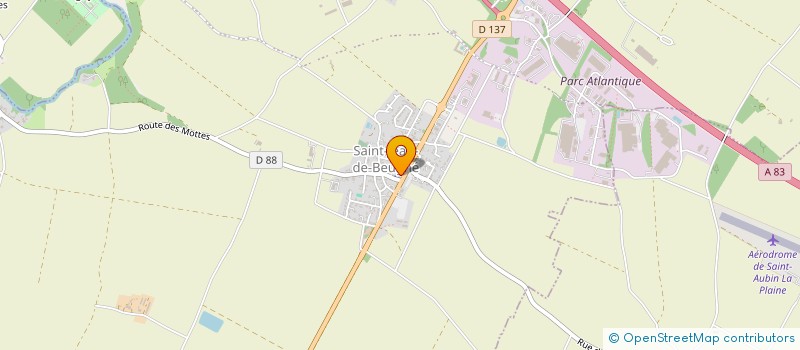 localisation de l'entreprise IMMOBILIERE V.S.  SAINT-JEAN-D'HERMINE