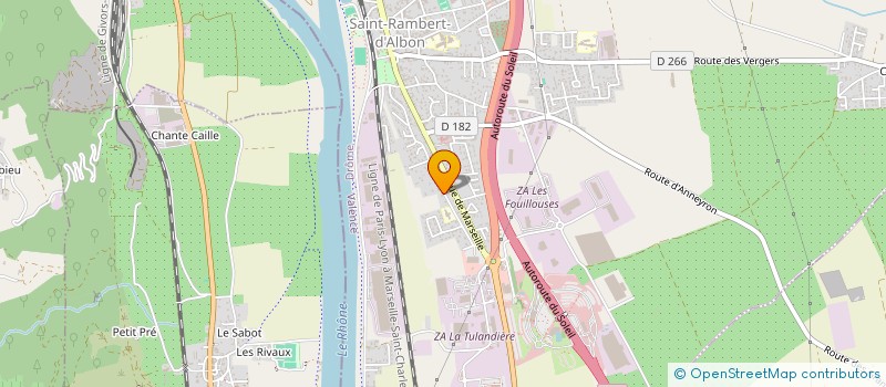 localisation de l'entreprise IMMOBILIERE VERDU  SAINT-RAMBERT-D'ALBON