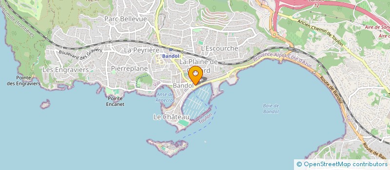 localisation de l'entreprise IMMOBILIERE VERLAQUE à BANDOL