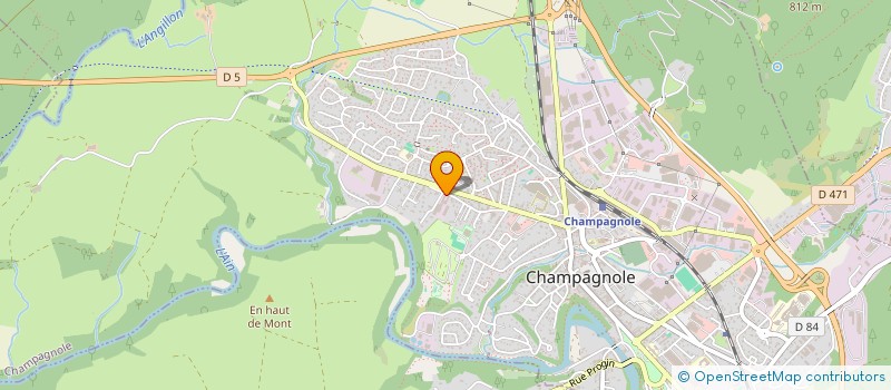 localisation de l'entreprise IMMOBILIERE VICTOR BERARD  CHAMPAGNOLE