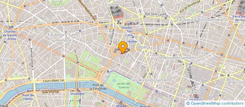 localisation de l'entreprise IMMOBILIERE VICTOR HUGO à PARIS
