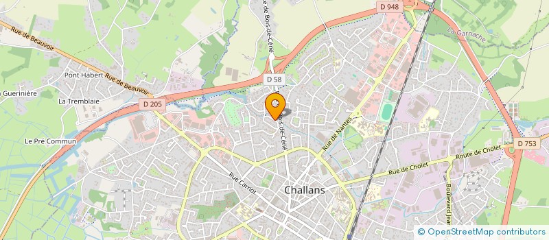 localisation de l'entreprise IMMOBILIERE VICTORIA DANJOU à CHALLANS
