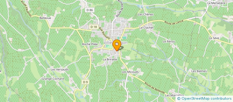 localisation de l'entreprise IMMOBILIERE VILLIE MORGON  VILLIE-MORGON