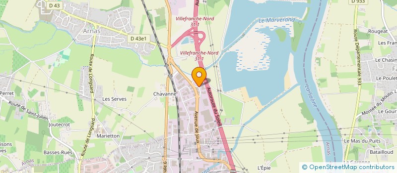 localisation de l'entreprise IMMOBILIERE VINCENT  ARNAS