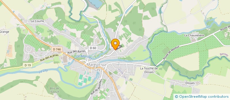 localisation de l'entreprise IMMOBILIERE VINCENT-MATHON  MAREUIL-SUR-LAY-DISSAIS