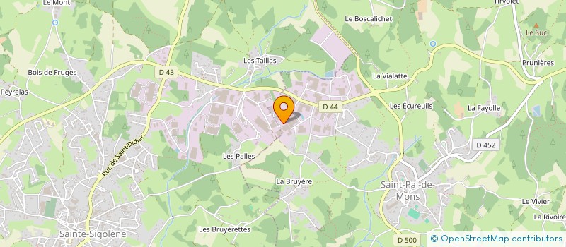 localisation de l'entreprise IMMOBILIERE VSP  SAINT-PAL-DE-MONS