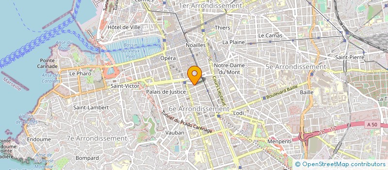 localisation de l'entreprise IMMOBILIERE X RADISSON ET JP  MARSEILLE