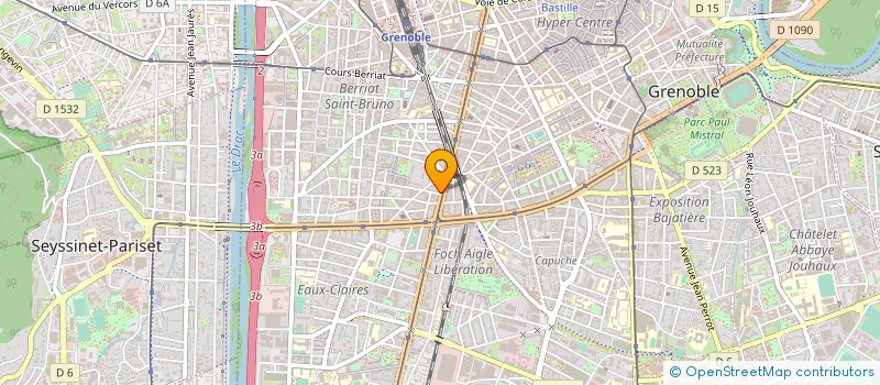 localisation de l'entreprise IMMOBILIERE ZENITH REGIE  GRENOBLE