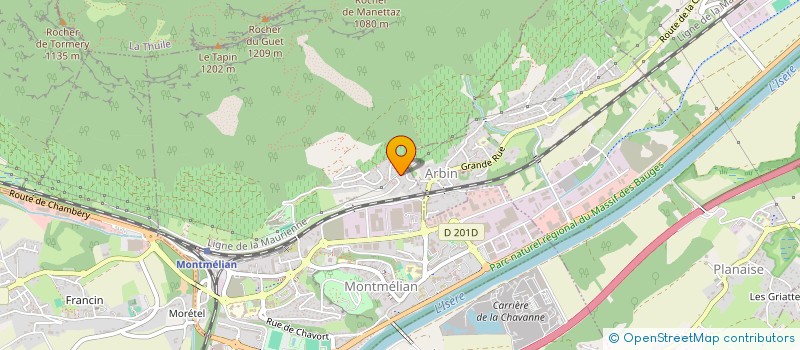 localisation de l'entreprise IMMOBILIERE ZURITA  MONTMELIAN