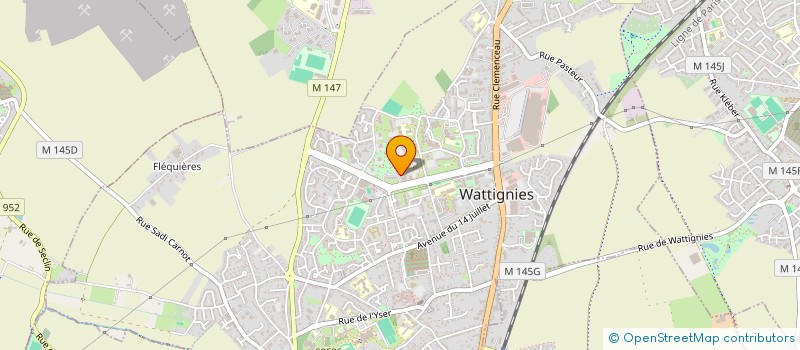 localisation de l'entreprise IMMOBILIERIS  WATTIGNIES