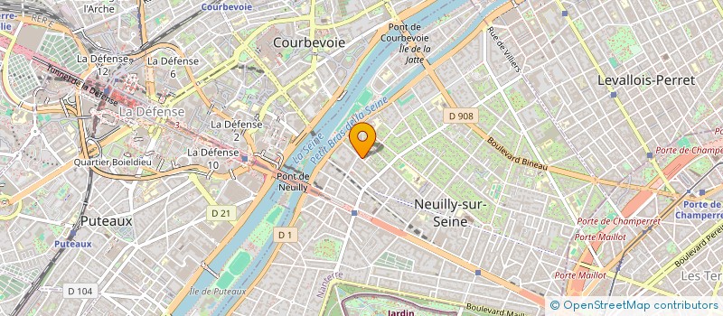 localisation de l'entreprise IMMOBILIERS CONSEILS LOCATIONS VENTES à NEUILLY SUR SEINE