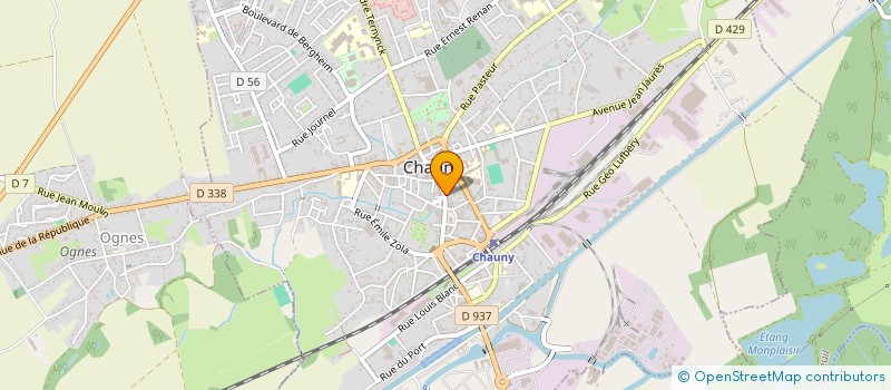 localisation de l'entreprise IMMOBILIS à CHAUNY