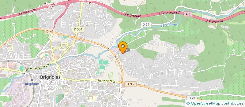 localisation de l'entreprise IMMOBILIS  BRIGNOLES