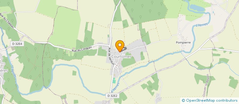 localisation de l'entreprise IMMOBIN à COURTOMER