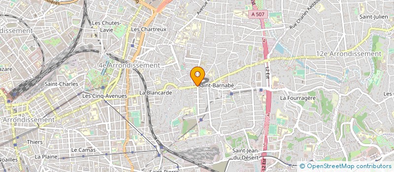 localisation de l'entreprise IMMOBIO SORGUES à MARSEILLE