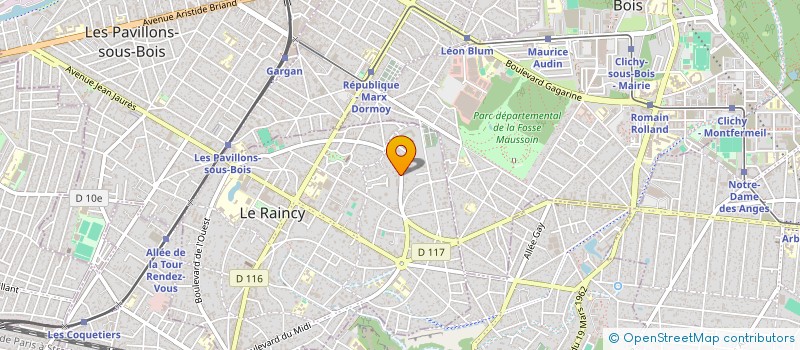 localisation de l'entreprise IMMOBIZ à LE RAINCY