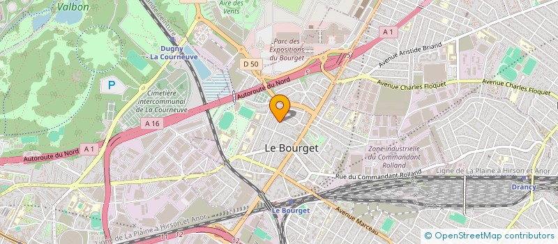 localisation de l'entreprise IMMOBLAI à LE BOURGET