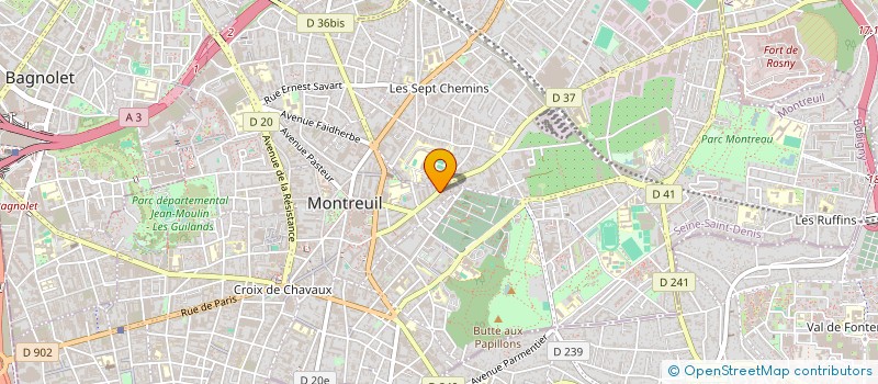 localisation de l'entreprise IMMOBLAST  PARIS