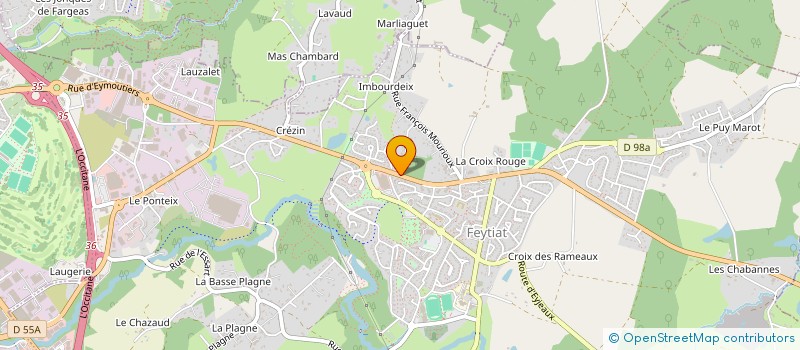 localisation de l'entreprise IMMOBO à FEYTIAT
