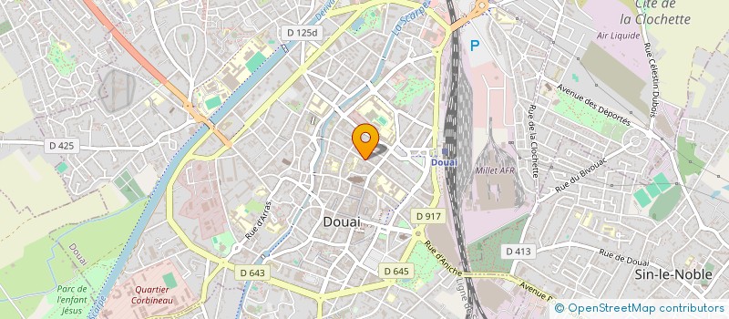 localisation de l'entreprise IMMOBOO à DOUAI