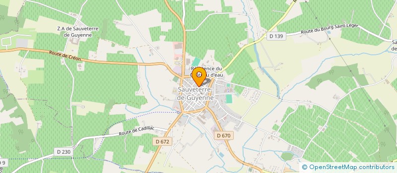 localisation de l'entreprise IMMOBOUTSAUV.  SAUVETERRE-DE-GUYENNE