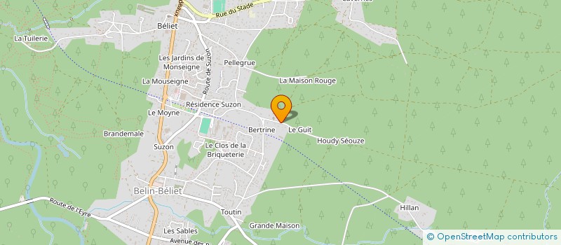 localisation de l'entreprise IMMOBOUY  BELIN-BELIET