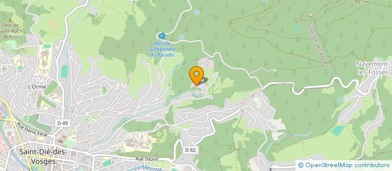localisation de l'entreprise IMMOBOX à SAINT-DIE-DES-VOSGES