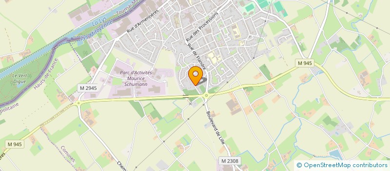 localisation de l'entreprise IMMOBOX  COMINES