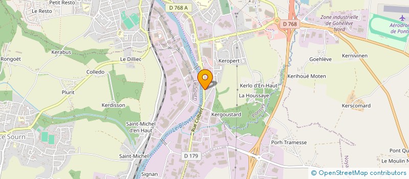 localisation de l'entreprise IMMOBRET  PONTIVY