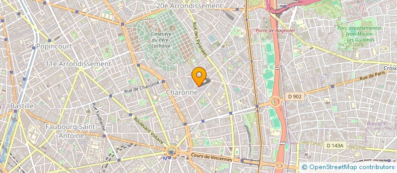 localisation de l'entreprise IMMOBUIZ 2  PARIS