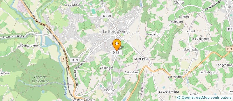 localisation de l'entreprise IMMOC  VAL D'OINGT