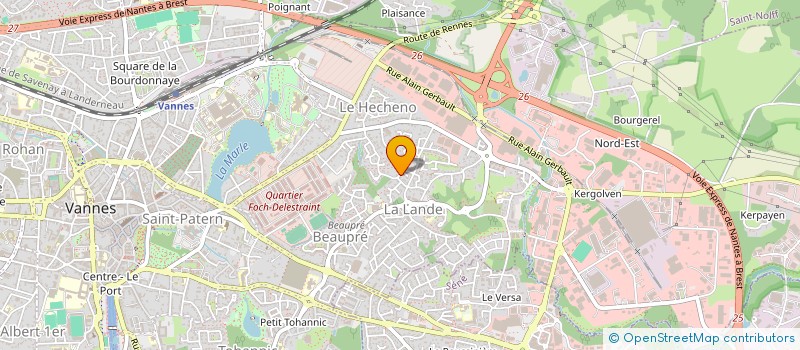 localisation de l'entreprise IMMOC AVENIR à VANNES