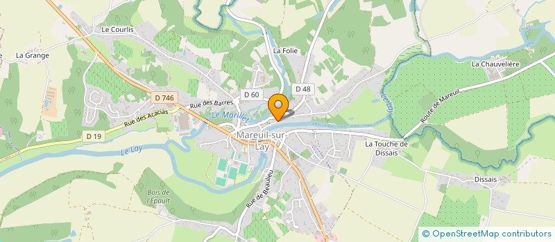 localisation de l'entreprise IMMOCA  MAREUIL-SUR-LAY-DISSAIS