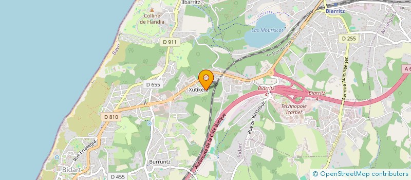 localisation de l'entreprise IMMOCAB à BIDART