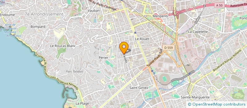 localisation de l'entreprise IMMOCABS à MARSEILLE