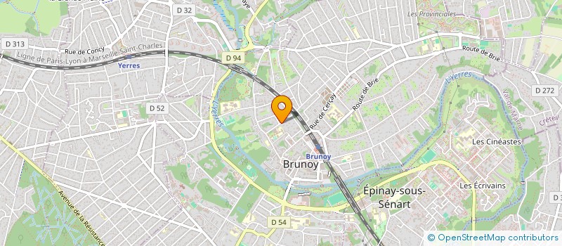 localisation de l'entreprise IMMOCAHD  BRUNOY