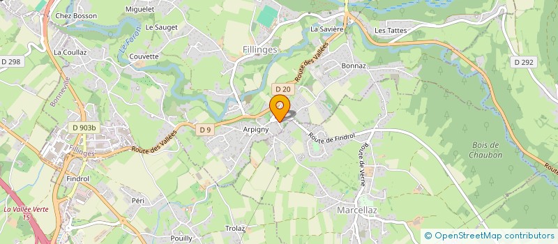 localisation de l'entreprise IMMOCAMP  FILLINGES