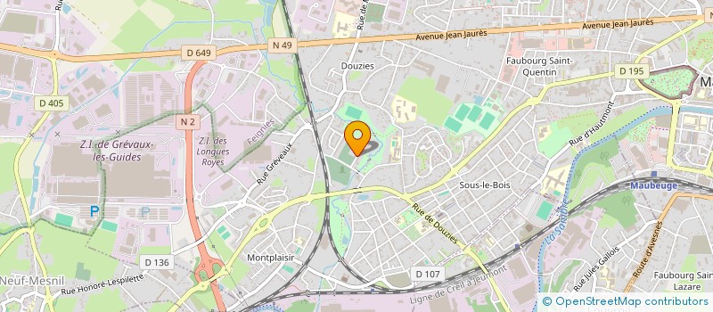 localisation de l'entreprise IMMOCAN  MAUBEUGE