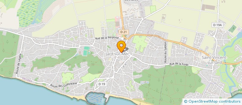 localisation de l'entreprise IMMOCEAN à JARD-SUR-MER