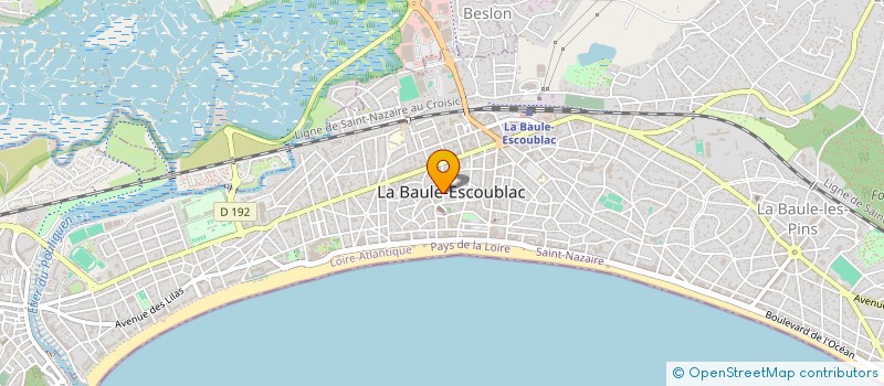 localisation de l'entreprise IMMOCEL à LA BAULE-ESCOUBLAC