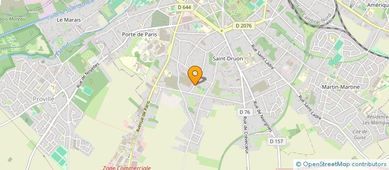 localisation de l'entreprise IMMOCENTRE-CAUDRY à CAMBRAI