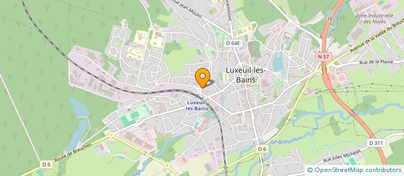 localisation de l'entreprise IMMOCHA à LUXEUIL-LES-BAINS