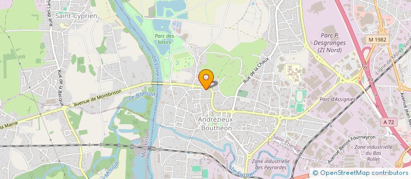 localisation de l'entreprise IMMOCHA  ANDREZIEUX-BOUTHEON