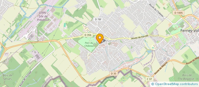 localisation de l'entreprise IMMOCHO à PREVESSIN-MOENS