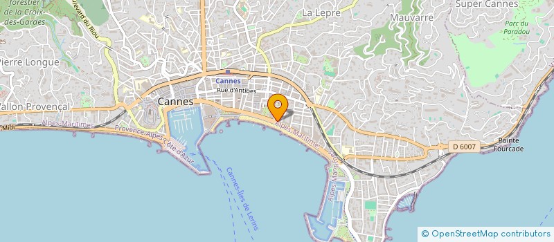 localisation de l'entreprise IMMOCIEL à CANNES