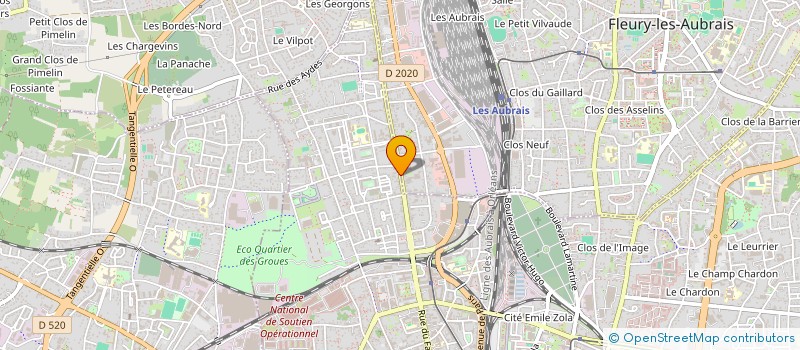localisation de l'entreprise IMMOCOM à ORLEANS