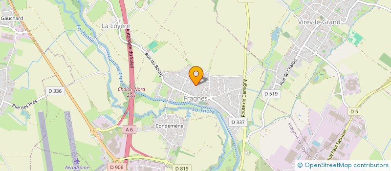 localisation de l'entreprise IMMOCOM  FRAGNES-LA LOYERE