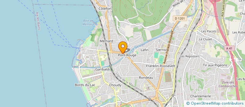localisation de l'entreprise IMMOCOM à AIX-LES-BAINS