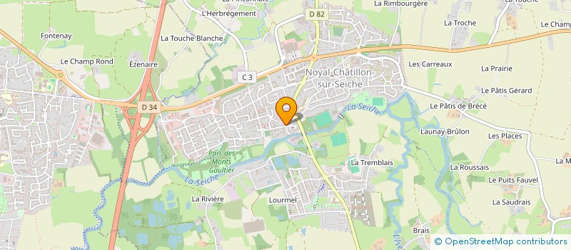 localisation de l'entreprise IMMOCOMMERCIAL LOLLIVIER  NOYAL-CHATILLON-SUR-SEICHE