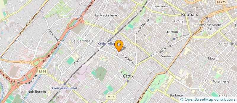 localisation de l'entreprise IMMOCONFORT à CROIX